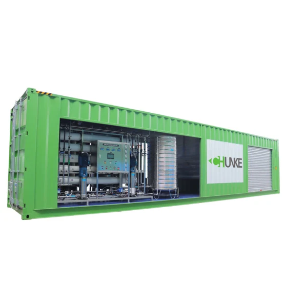 Containerized Water Treatment Plant Drinking Water Purification Room 5t Capacity Chunke